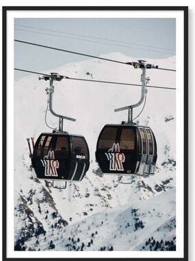 Moncler Ski Gondola-Photo Framed